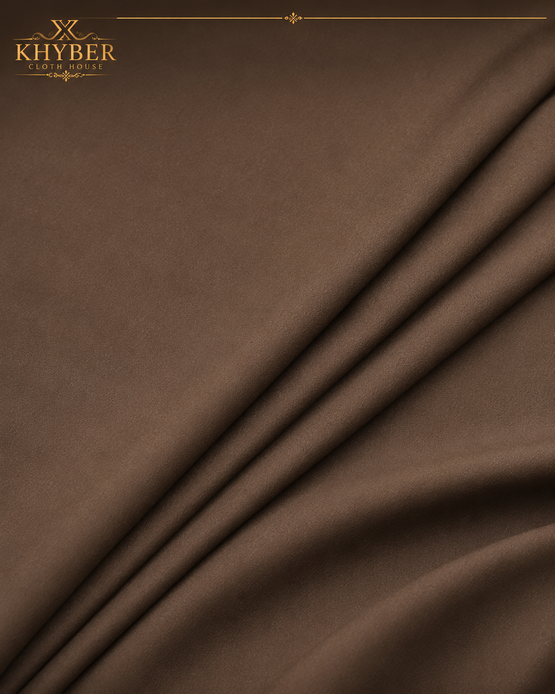 Brown Wash & Wear Fabric | Premium Unstitched Men's Suit Cloth